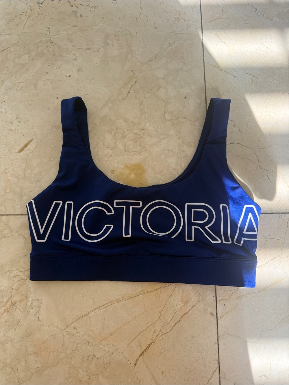 Victoria's Secret Navy Blue Logo Sports Bra